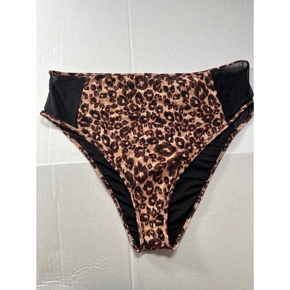 Aerie Leopard Print High Cut Cheeky
